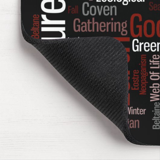 Heidnische Wörter Mousepad (Ecke)