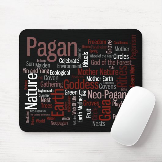 Heidnische Wörter Mousepad (Mit Mouse)
