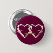 Heidnischer Heirat-Symbol-Knopf Button (Vorne & Hinten)