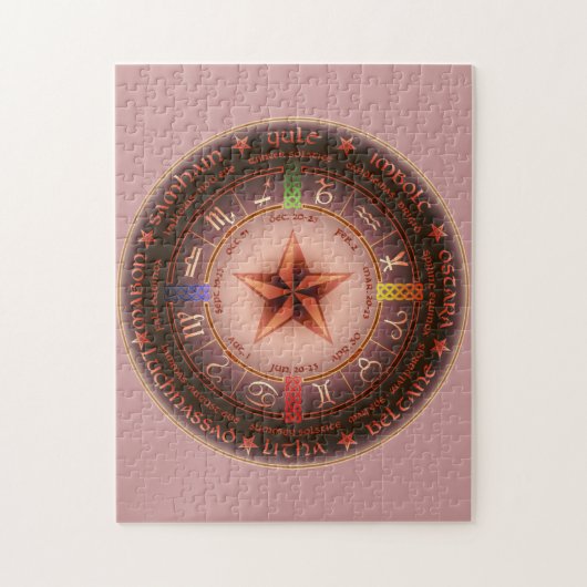 heidnischer Kalender Puzzle (Vertikal)