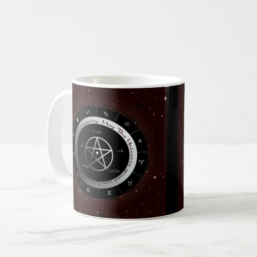 Heidnisches Elementrad Kaffeetasse (Vorderseite Links)