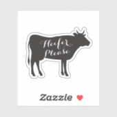 Heifer bitte deal aufkleber (Blatt)