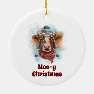 Heifer in einem Hut Weihnachtsschmuck
