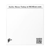 Heifer News Today auf NC4Ever.com Notizblock (Vorderseite)