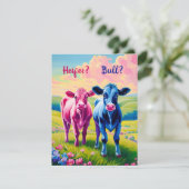 Heifer- oder Bull-Western-Kinderdusche Einladung (Stehend Vorderseite)