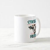 Heifer Straight Outta Shape Im Versuch Cowhide Wes Kaffeetasse (VorderseiteRechts)