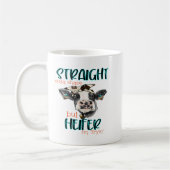 Heifer Straight Outta Shape Im Versuch Cowhide Wes Kaffeetasse (Links)