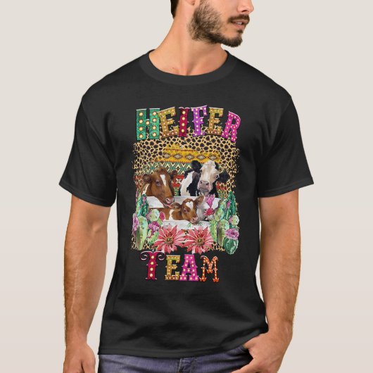 Heifer Team Girl Cow Heifer T-Shirt (Vorderseite)
