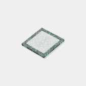 Heights Dark Green Abstract Watercolor Art Post-it Klebezettel (angewinkelt)