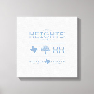 Heights Design Collection, Blaue Fliese, Houston T Leinwanddruck