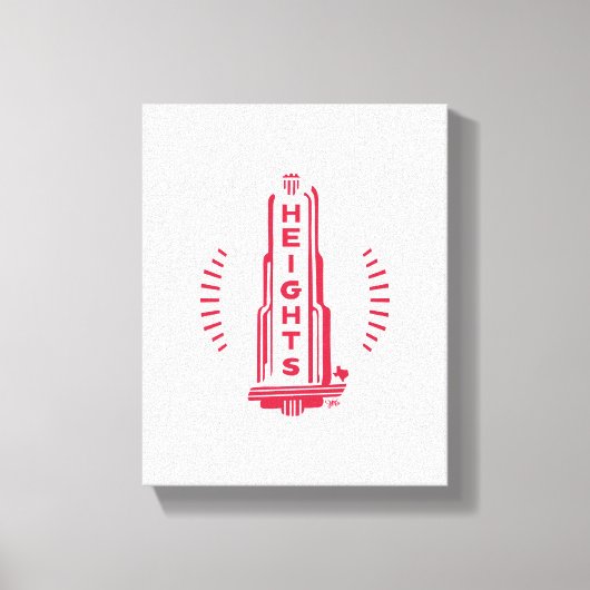 Heights Theater Marquee Leinwanddruck (Vorderseite)