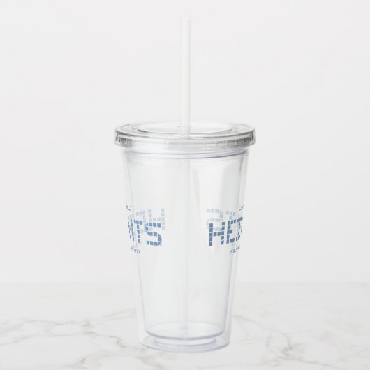 Heights Tile, Blue Tile, Houston Heights Acryltrinkbecher (Rechts)