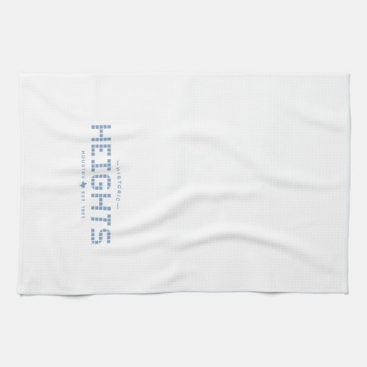 Heights Tile, Blue Tile, Houston Heights Geschirrtuch (Horizontal)