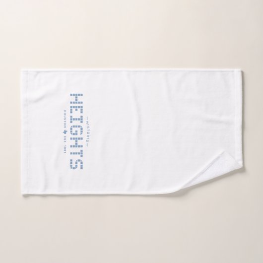 Heights Tile, Blue Tile, Houston Heights Handtuch (Handtuch)