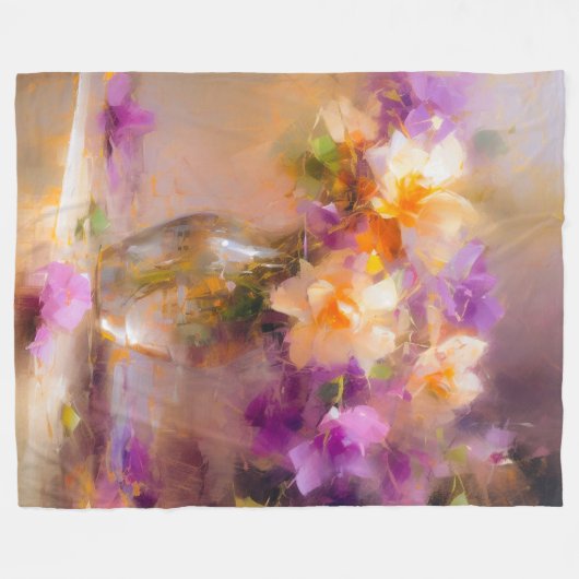 Heikles Stillleben Fleecedecke (Vorderseite (Horizontal))