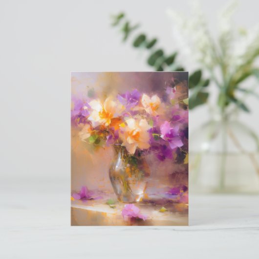 Heikles Stillleben Postkarte (Stehend Vorderseite)