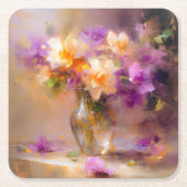 Heikles Stillleben Rechteckiger Pappuntersetzer (Vorderseite)