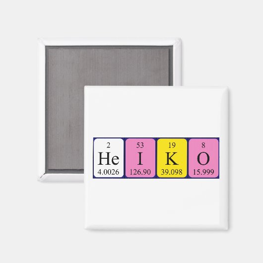 Heiko Periodenmagnet Magnet (Vorderseite/Rückseite)
