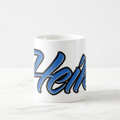 Heiko Vorname Name blue Tasse Kaffeetasse (Mittel)