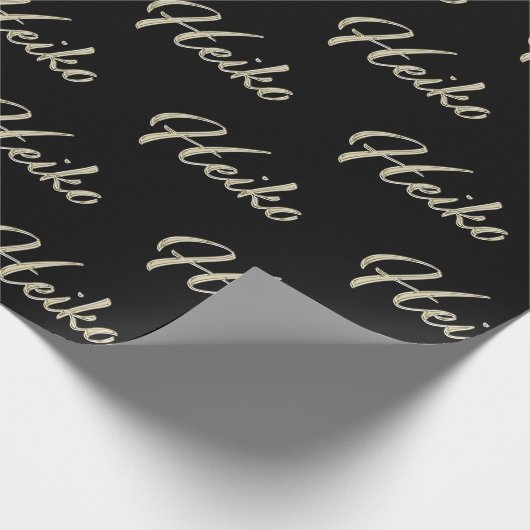 Heiko Vorname Name edles Geschenkpapier Papier (Ecke)