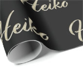 Heiko Vorname Name edles Geschenkpapier Papier (Rolleneckpunkt)
