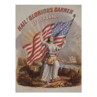 Heil! Ruhmreiches Banner unseres Landes - Patrioti Poster