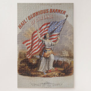 Heil! Ruhmreiches Banner unseres Landes-Patriotisc Puzzle