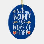 Heilarbeit für die Krankenpflege RN Keramik Ornament (Rechts)