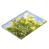 Heilbaum, inspirierendes Zitat - Notebook Notizblock (Linke Seite)