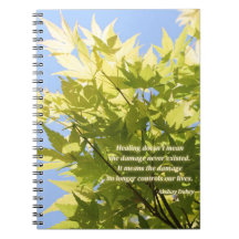 Heilbaum, inspirierendes Zitat - Notebook
