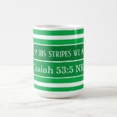 Heilbibel Verse Grünstreifen erste Kaffeetasse (Mittel)