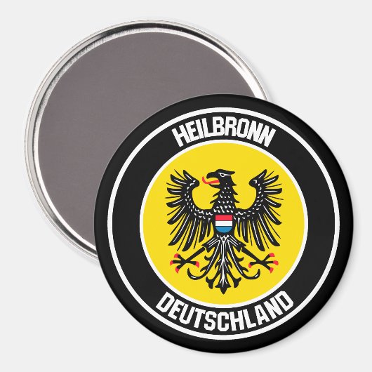 Heilbronn RundEmblem Magnet (Vorderseite/Rückseite)