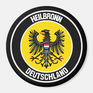Heilbronn rundes Emblem Magnet