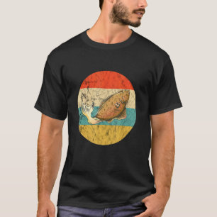 Heilbutt Retro Vintage Heilbutt Fischerei Heilbutt T-Shirt