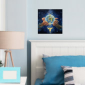 Heile die Welt schützen Gaia Foliendrucke (In Situ (Schlafzimmer))