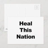 Heile diese Nation Postkarte (Vorne/Hinten)
