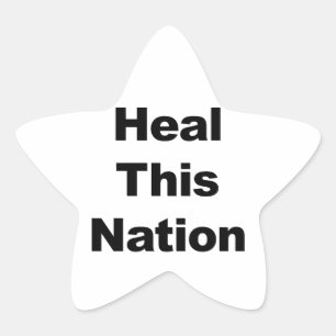 Heile diese Nation Stern-Aufkleber