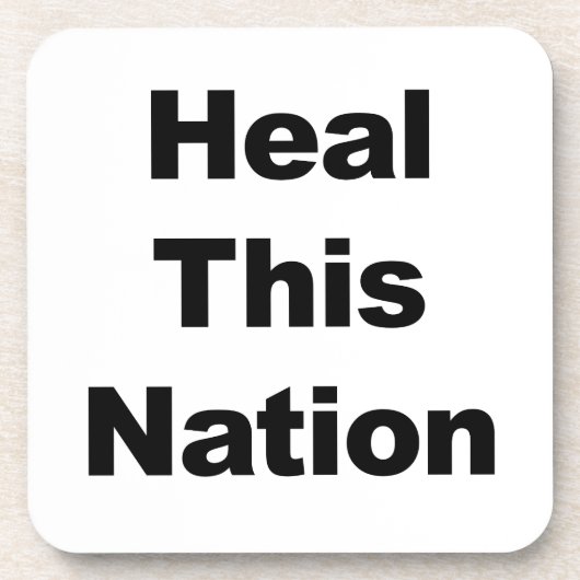 Heile diese Nation Untersetzer (Vorderseite)