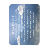 Heile ihr Land, wenn mein Volk, 2 Christi 7:14 Magnet (Vertikal)