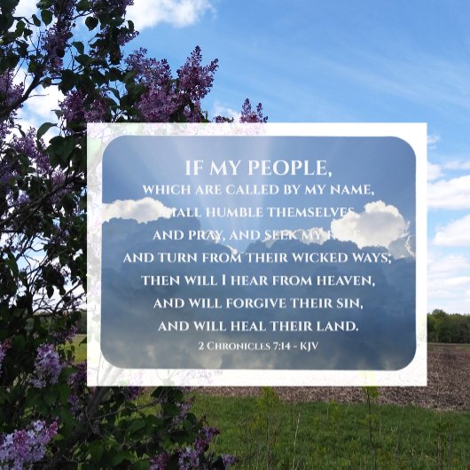 Heile ihr Land, wenn mein Volk, 2 Christi 7:14 Magnet
