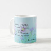 Heile mich, o Herr - Jeremiah 17:14 Kaffeetasse (Vorderseite Links)
