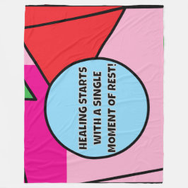 HEILEN beginnt mit einem SINGLE MOMENT der ERHOLUN Fleecedecke