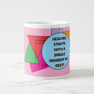 HEILEN beginnt mit einem SINGLE MOMENT der ERHOLUN Jumbo-Tasse