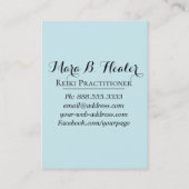 *~* heilen heilende Handstrahlen von Visitenkarte (Rückseite)