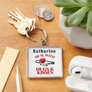 Heilen mit Hugs & Kisses I Doctor's Stethoscope Schlüsselanhänger