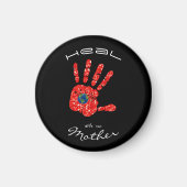 Heilen mit unserer Mutter Erde MMIW Schwarz Magnet (Vorne)