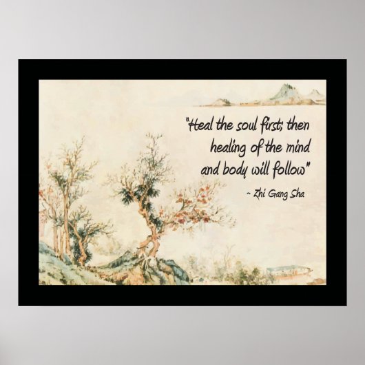 Heilen Sie das erste Zitat des Souls Poster (Vorne)