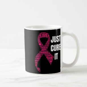 Heilen Sie einfach das rosa Ribbon Brustkrebs-Bewu Kaffeetasse