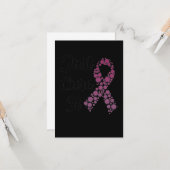 Heilen Sie einfach den Brustkrebs Karte (Vorderseite/Rückseite Beispiel)