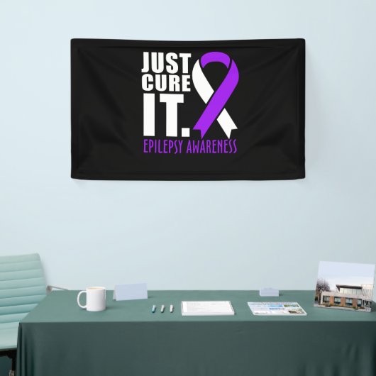 Heilen Sie es einfach Epilepsie Awareness Ribbon Banner (Messeveranstaltung)